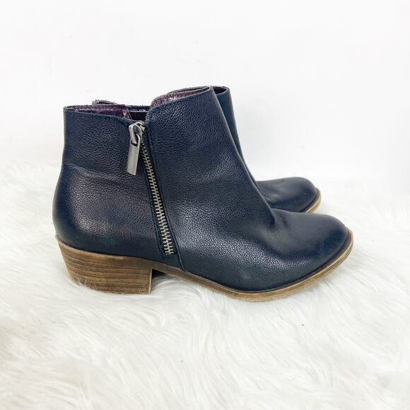 Kenzie 7 M Womens Black Leather Ghita Zip-up Ankle Booties - Picture 2 of 10